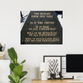Rotary Vier-Wege-Test Poster (Heimbüro)