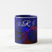 Rotating Blue Accent Geometric Coffee Mug Tasse (Zentrum)