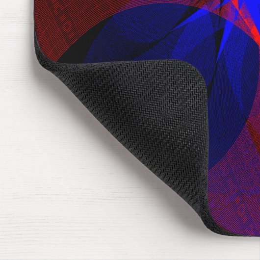 Rotating Blue Accent Geometric Mouse Pad Mousepad (Ecke)