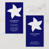 Rotating Star - Navy Blue 000066 Visitenkarte (Vorne/Hinten)