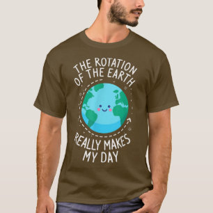Rotation des erdgeschichtlichen Lehrers Erde T-Shirt