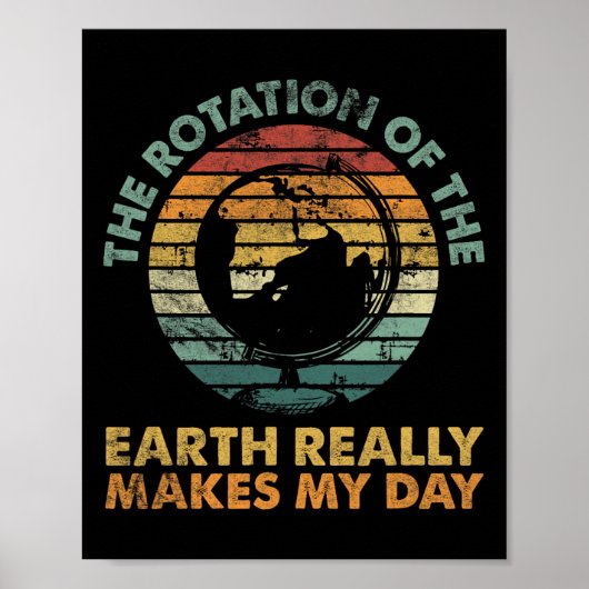 Rotation des erdgeschichtlichen Lehrers Poster (Vorne)