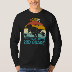 Rotation in 2te Klasse Dinosaurier 1. Tag zurück b T-Shirt
