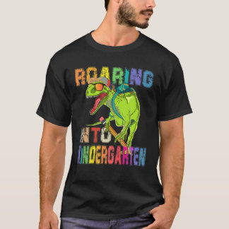 Rotation in den Kindergarten Dinosaurier, um zurüc T-Shirt