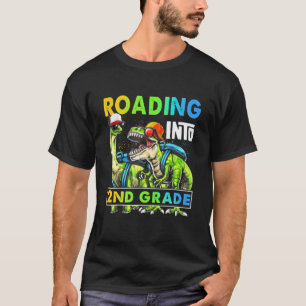 Rotation in den zweitklassigen Dinosaurier-Rucksac T-Shirt