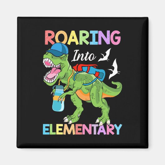 Rotation in elementare Dinosaurier Boys Mädchen Ck Magnet (Vorne)