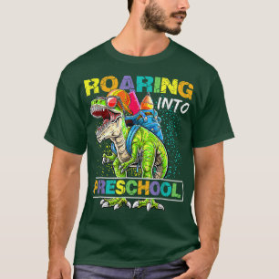 Rotation in Vorschuldinosaurier, um zurück zum Sch T-Shirt