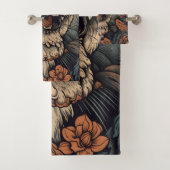 Rotation mit Atemberaubendem Tiger Tattoo Badhandtuch Set (Insitu)