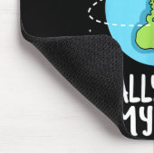 Rotation Of The Earth Makes My Day Funny Science  Mousepad (Ecke)