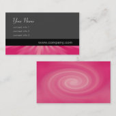 Rotation - Rosa Visitenkarte (Vorne/Hinten)