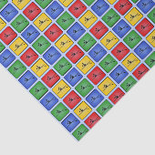 Rotation von Primärfarben gemustert Seidenpapier (Ausschnitt)