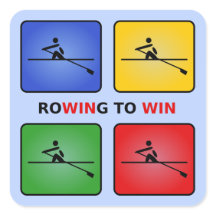 Rotation zu gewinnen vier Farben Crew blau