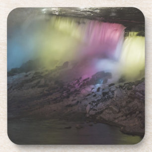 Rotationfarbene Lichtanzeige auf American Falls Getränkeuntersetzer