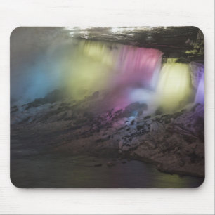 Rotationfarbene Lichtanzeige auf American Falls Mousepad