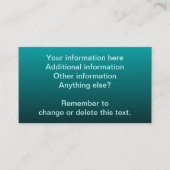 Rotations-Gewohnheits-Visitenkarten Visitenkarte (Vorderseite)