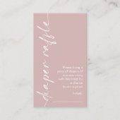 Rotationstext Rose Windelwaschmaschine Begleitkarte (Vorderseite)