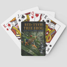 Rotaug-Laubfrosch-Regenwald-TIERE-Poker Spielkarten
