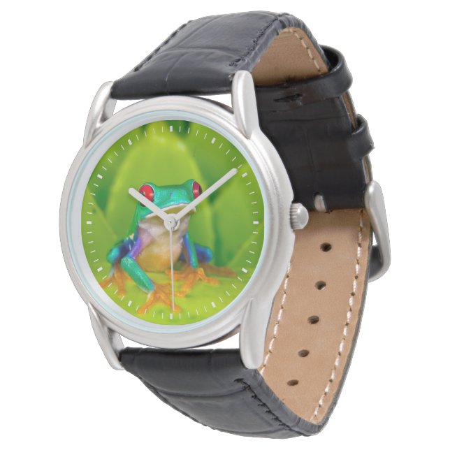 Rotaugelaubfrosch, Costa Rica Armbanduhr (Schrägansicht)