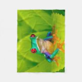 Rotaugelaubfrosch, Costa Rica Fleecedecke (Vorderseite)