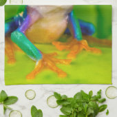 Rotaugelaubfrosch, Costa Rica Geschirrtuch (Gefaltet)