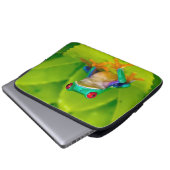 Rotaugelaubfrosch, Costa Rica Laptopschutzhülle (Vorne Knopf)