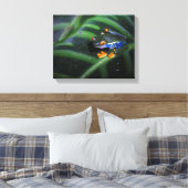 Rotaugenfrosch am Leaf Leinwanddruck (Insitu (Schlafzimmer))