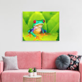 Rotaugenklaubfrosch, Costa Rica Leinwanddruck (Insitu (Wohnzimmer))