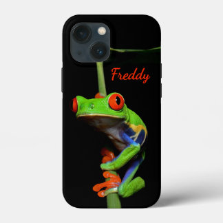 Rotäugiger gemalter Laubfrosch Eigenname Case-Mate iPhone Hülle