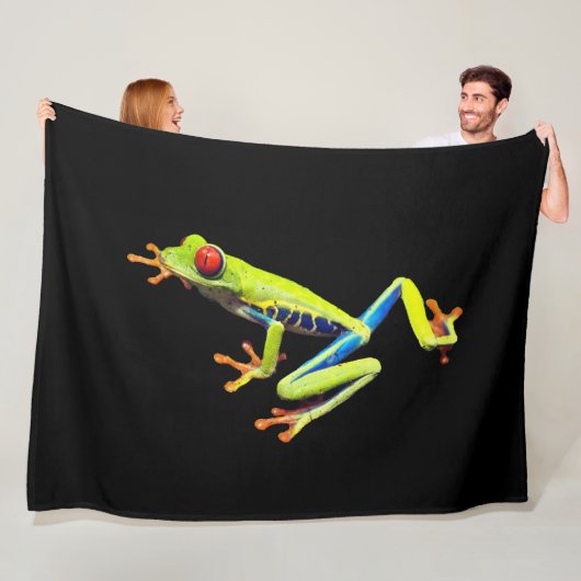 Rotäugiger Gemalter Laubfrosch Fleecedecke (Beispiel)