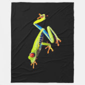 Rotäugiger Gemalter Laubfrosch Fleecedecke (Vorderseite)
