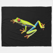 Rotäugiger Gemalter Laubfrosch Fleecedecke (Vorderseite (Horizontal))