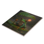 Rotaugiger Laubfrosch-Blattregenschirm Fliese (Seite)