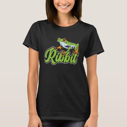Rotaugiger Laubfrosch Quaken T-Shirt (Vorderseite)