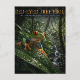 Rotaugiger Laubfrosch Regenwald TIERE Postkarte