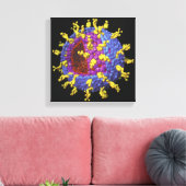 Rotavirus 2 leinwanddruck (Insitu (Wohnzimmer))