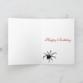 Rotback Spider Geburtstagskarte Karte (Innenseite)