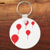 Rotballonsymbol Schlüsselanhänger (Vorderseite)