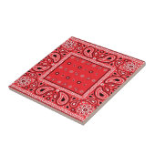 Rotbandana paisley bandanas Rap Hip Hop Fliese (Seite)