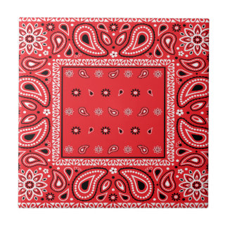 Rotbandana paisley bandanas Rap Hip Hop Fliese