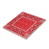 Rotbandana paisley bandanas Rap Hip Hop Fliese (Seite)