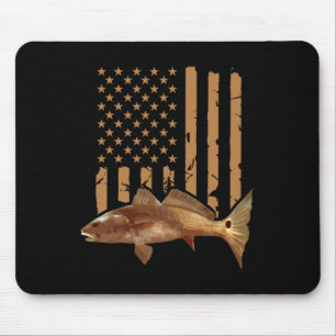 Rotbarsch-Angeln Red Drum Tailing USA Amerikanisch Mousepad