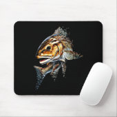 Rotbarsch-Angelshirt und Ausrüstung für Männer Mousepad (Mit Mouse)