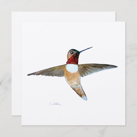 Rotbarsch Dankeskarte (Vorne/Hinten)