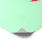 Rotbarsch gegen Krebspflege Poster (Ecke)