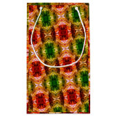 Rotbarsch-Keime-Formas vermelhas, Verdes e dourada Kleine Geschenktüte (Rückseite)