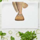 Rotbarsch-Logo Küchentuch (Gefaltet)