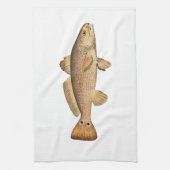 Rotbarsch-Logo Küchentuch (Vertikal)