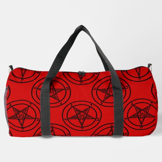 Rotbarsch-Pentagramm-halloween Duffle Bag (Rückseite)