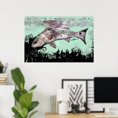 Rotbarsch Poster (Heimbüro)