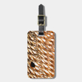 "Rotbarsch-" - rote Trommel durch PatternWear© Gepäckanhänger (Vorderseite vertikal)